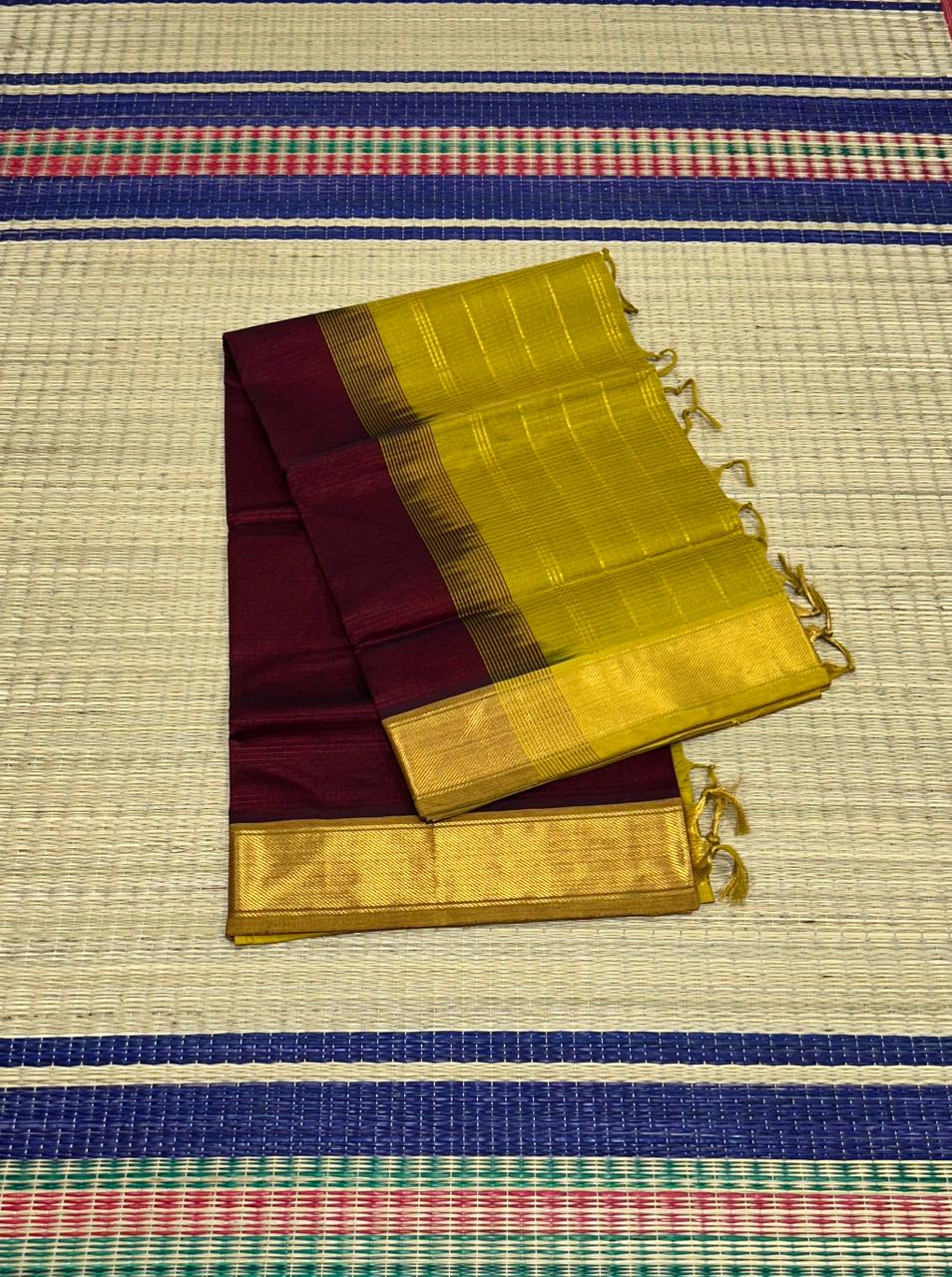 Handloom simple silk cotton saree - MS131