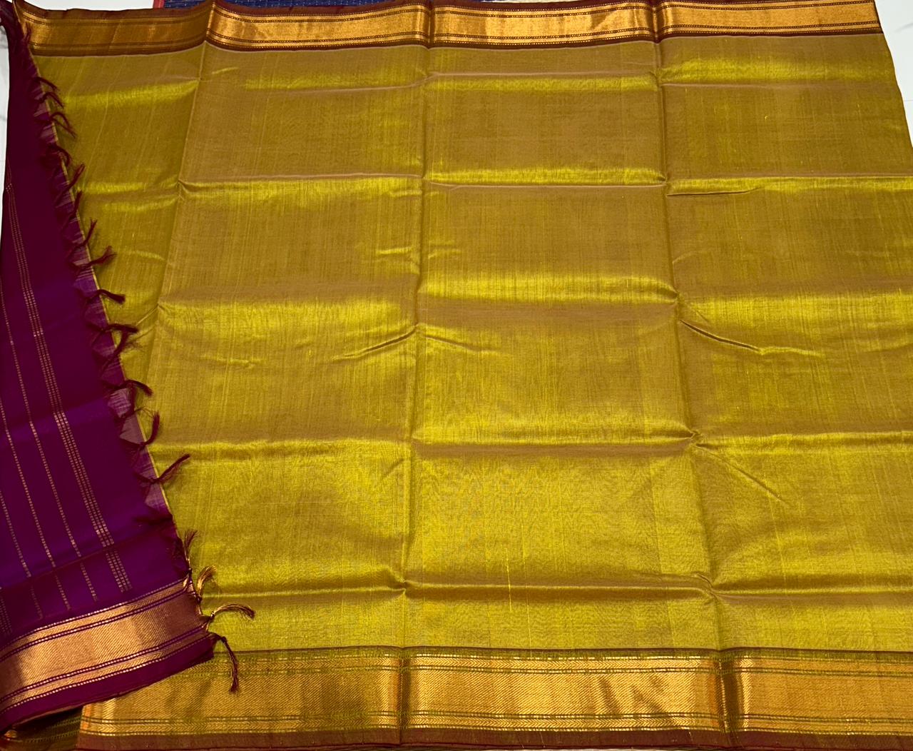 Handloom simple silk cotton saree - MS204