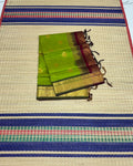 Handloom silk cotton saree with buttas - MS200