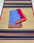 Handloom semi simple silk cotton saree - MS367
