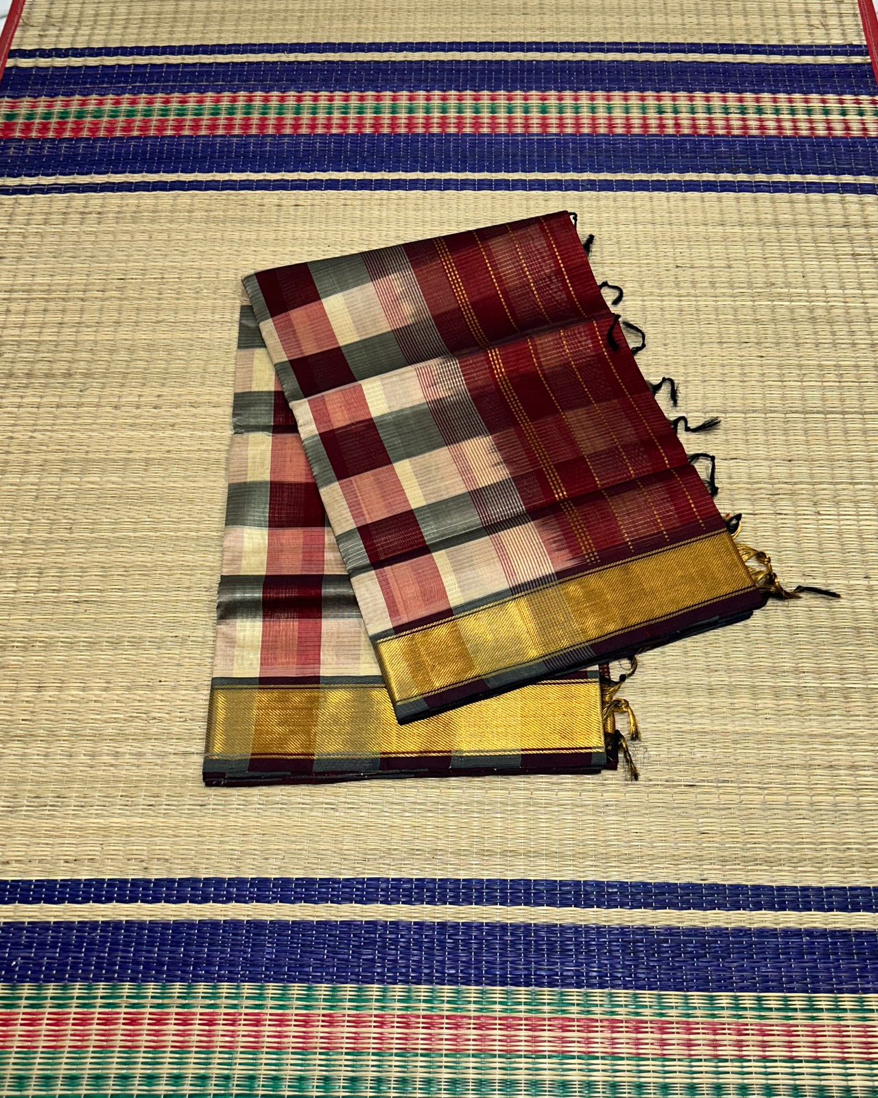 Handloom Paalum pazhamum silk cotton saree - MS087