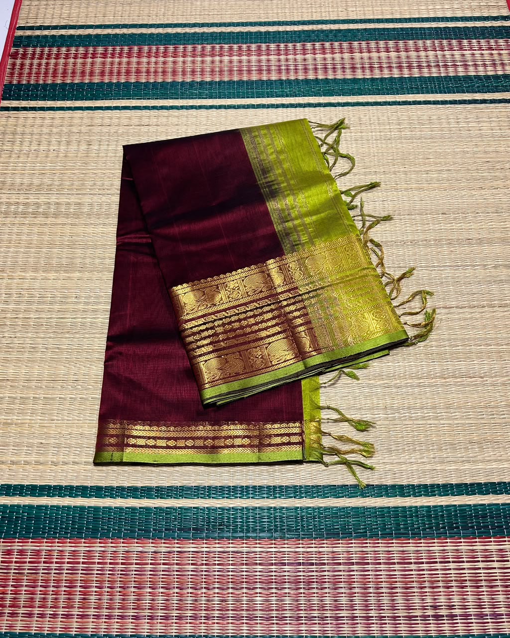Handloom mangalagiri silk cotton saree - MS264
