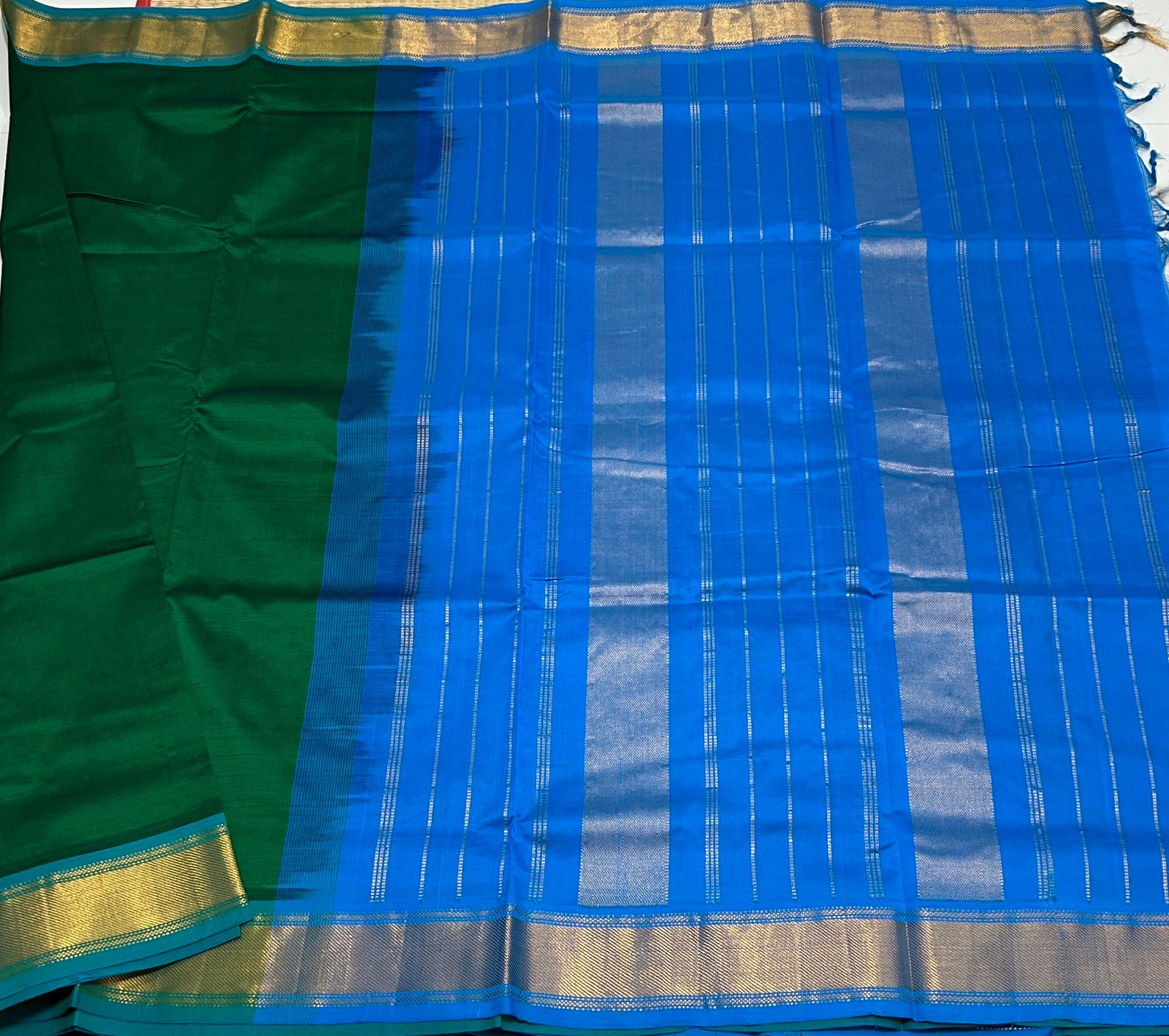 Handloom semi silk cotton saree - MS030