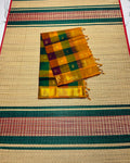 Handloom Paalum pazhamum silk cotton saree with buttas - MS345
