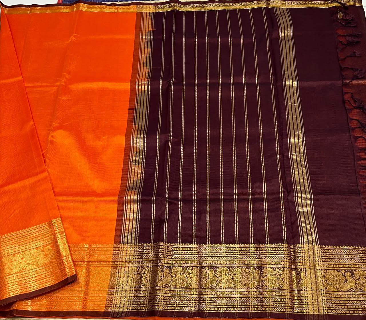 Handloom mangalagiri silk cotton saree - MS239