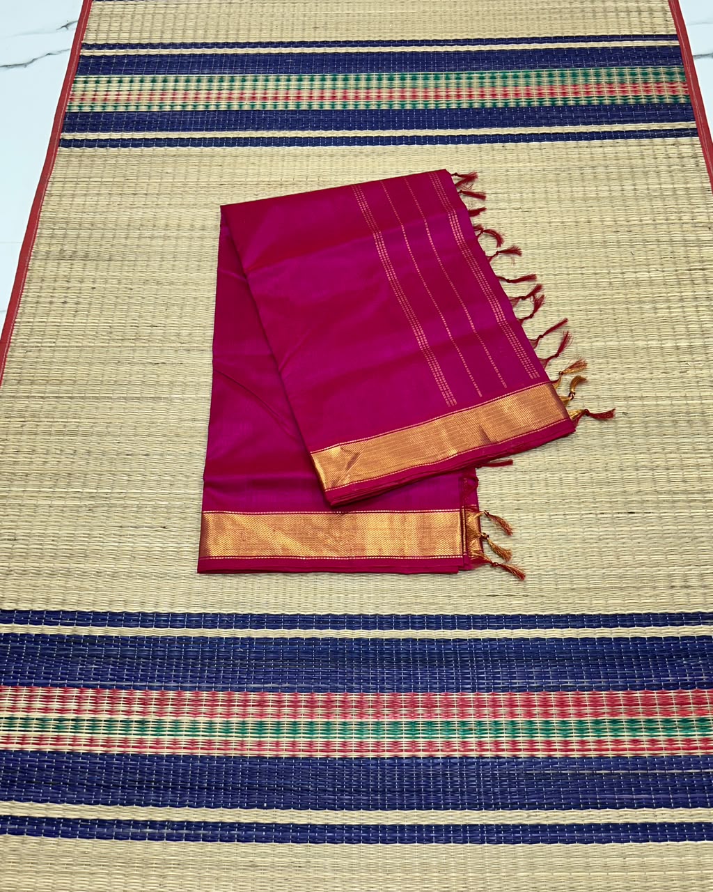 Handloom simple silk cotton saree - MS286