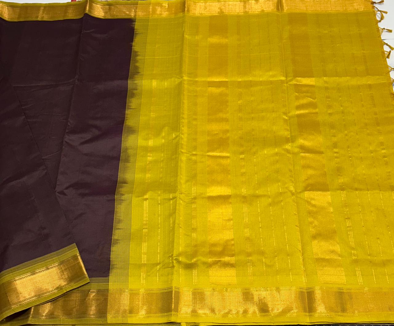 Handloom semi silk cotton saree - MS101