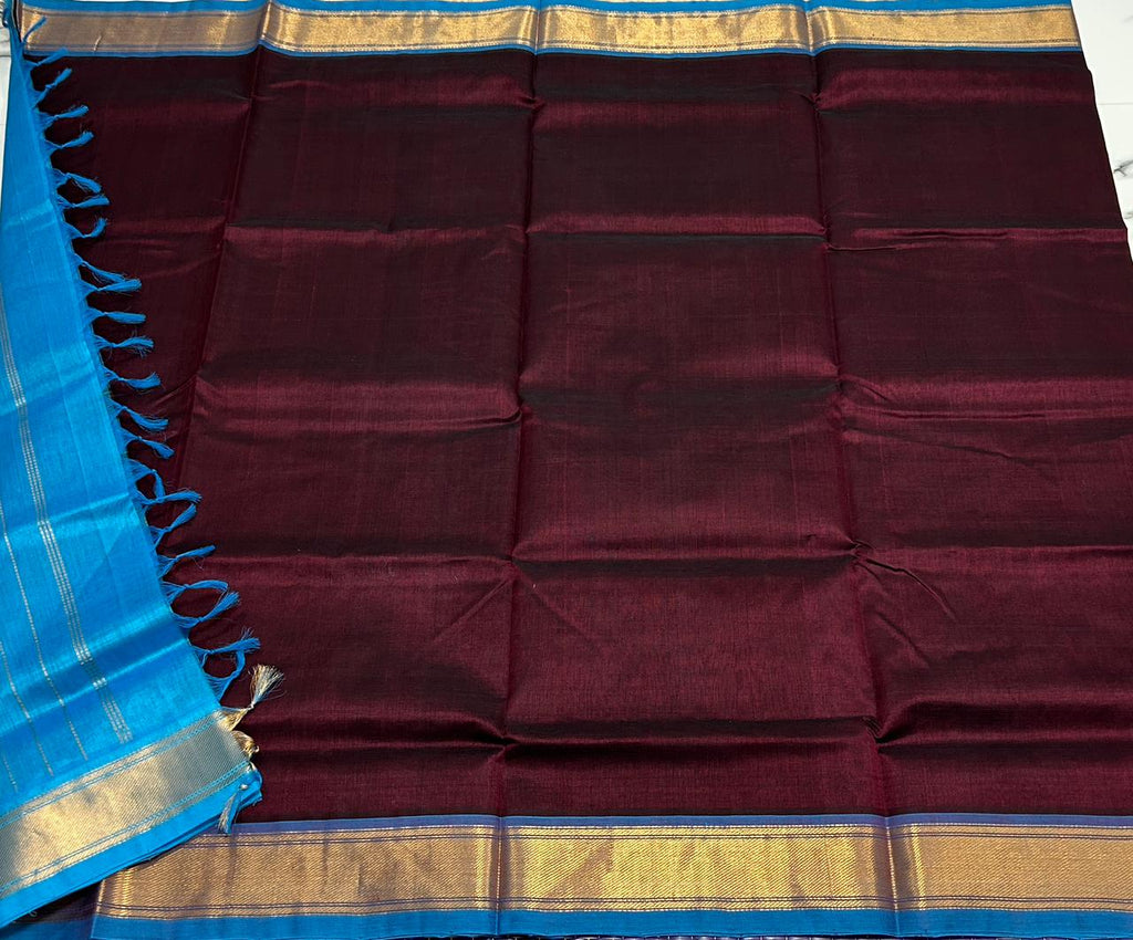 Handloom simple silk cotton saree - MS130