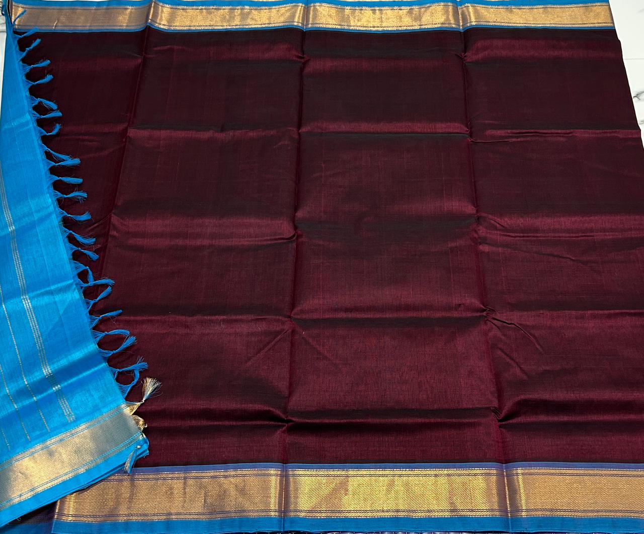 Handloom simple silk cotton saree - MS130