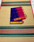 Handloom silk cotton saree with buttas - MS338