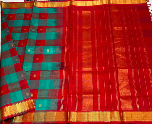 Handloom Paalum pazhamum silk cotton saree with buttas  - MS235