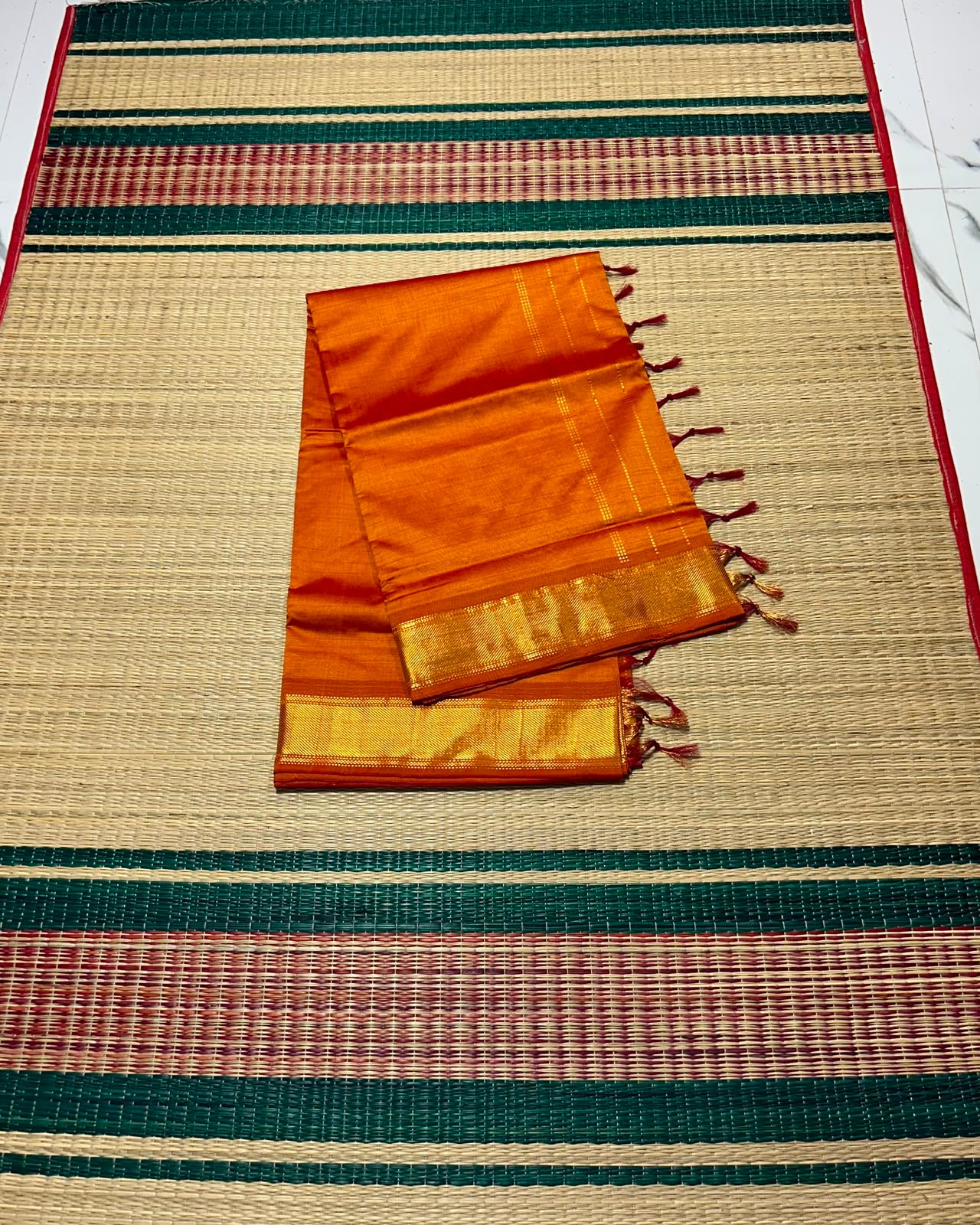 Handloom semi silk cotton saree - MS320