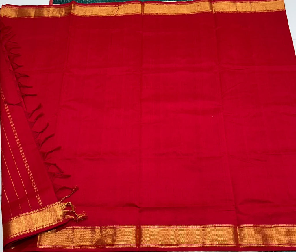 Handloom semi simple silk cotton saree - MS384