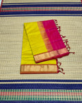 Handloom semi silk cotton saree - MS181
