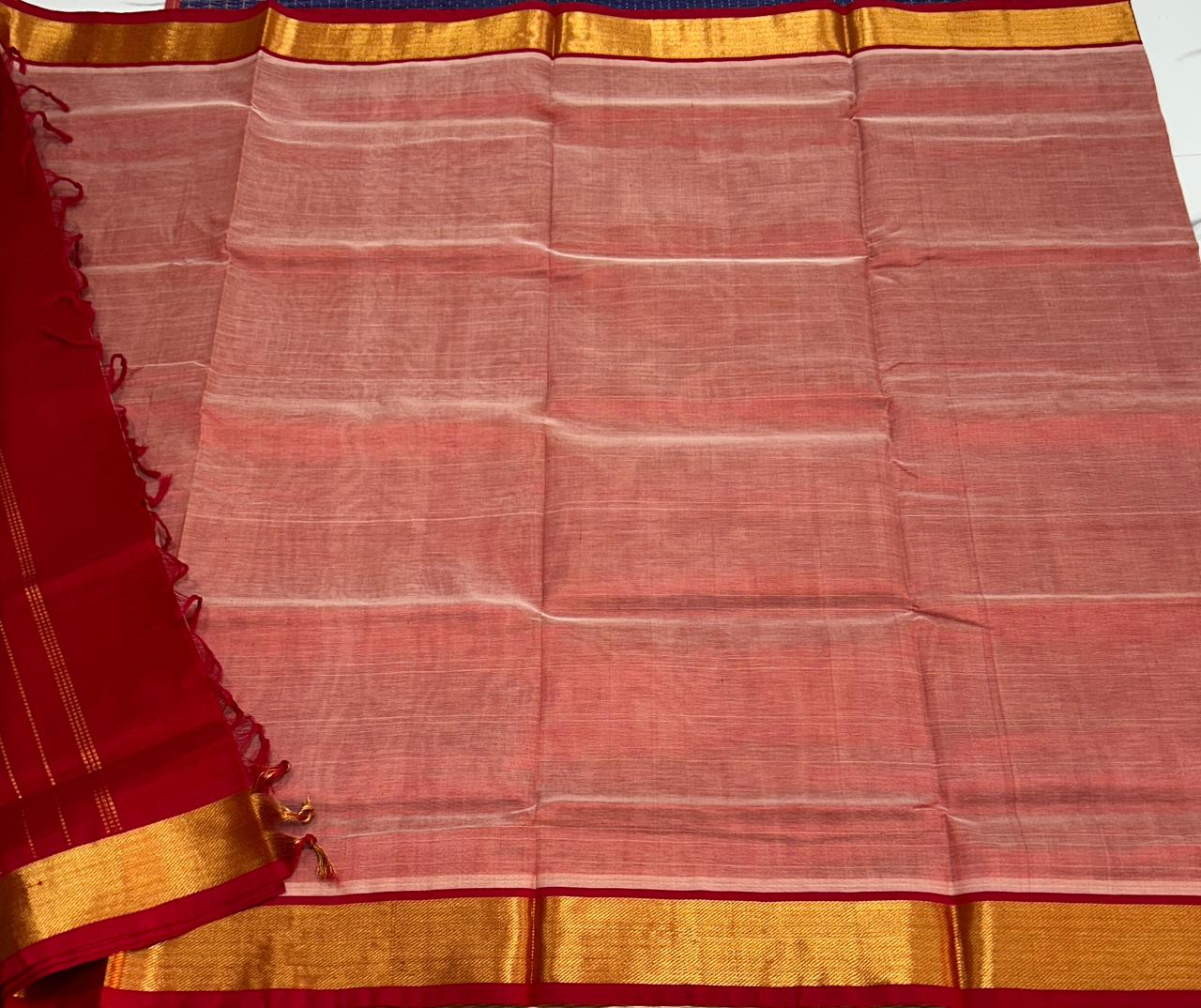 Handloom simple silk cotton saree - MS205