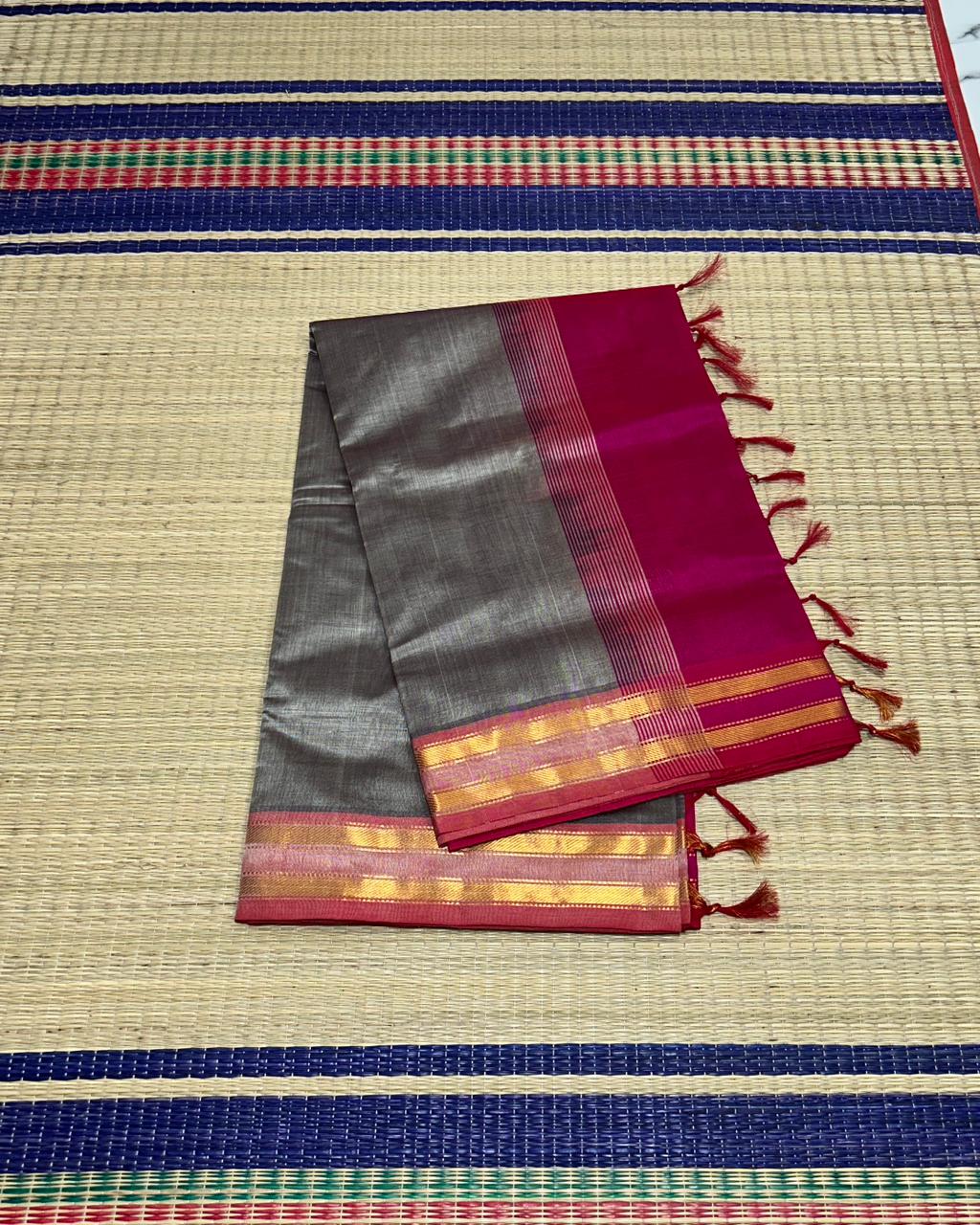 Handloom silk cotton saree - MS073
