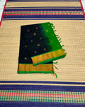 Handloom silk cotton saree with buttas - MS218