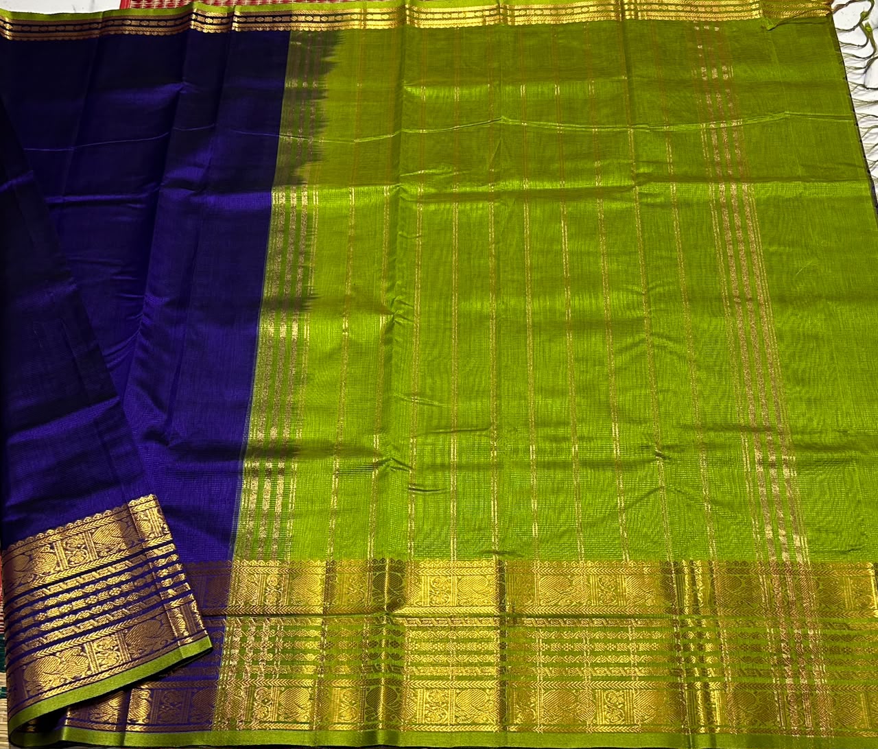 Handloom mangalagiri silk cotton saree - MS268