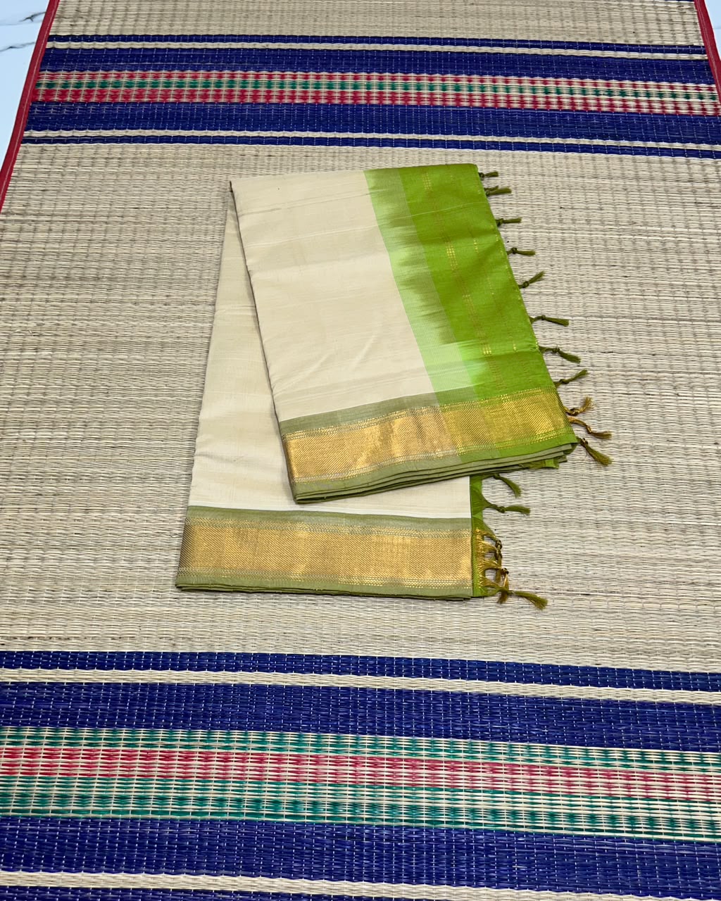 Handloom semi silk cotton saree - MS229