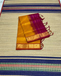 Handloom silk cotton saree with buttas - MS190