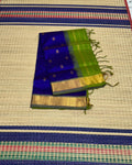 Handloom silk cotton saree with buttas - MS189