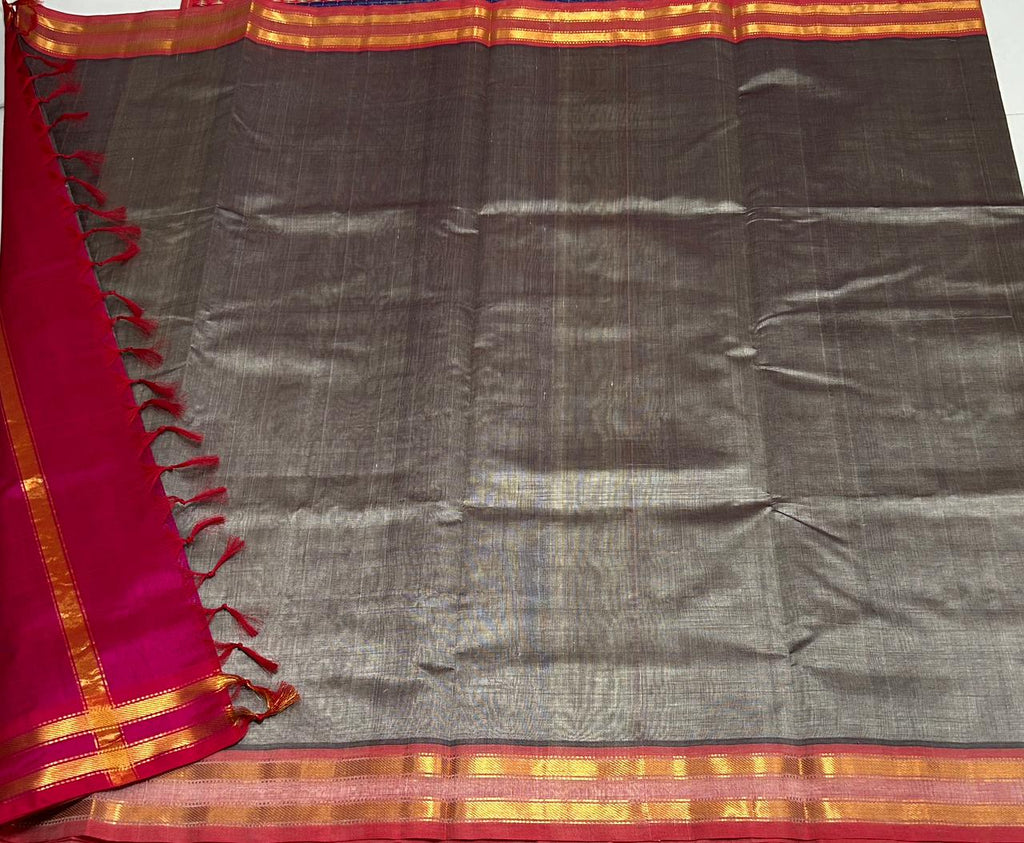 Handloom silk cotton saree - MS073