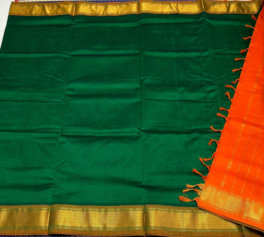 Handloom semi silk cotton saree - MS033
