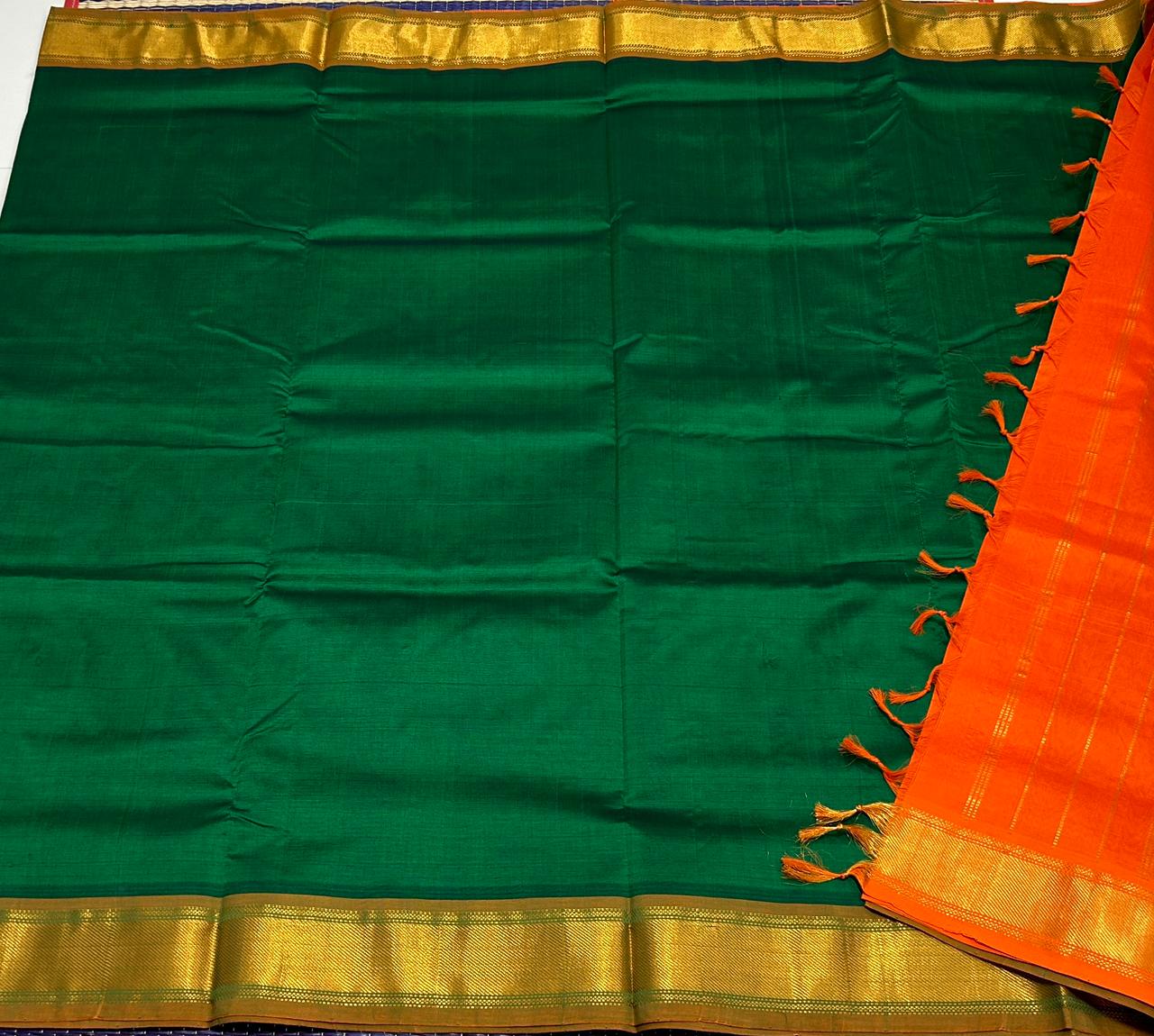 Handloom semi silk cotton saree - MS033