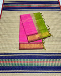 Handloom semi silk cotton saree - MS212