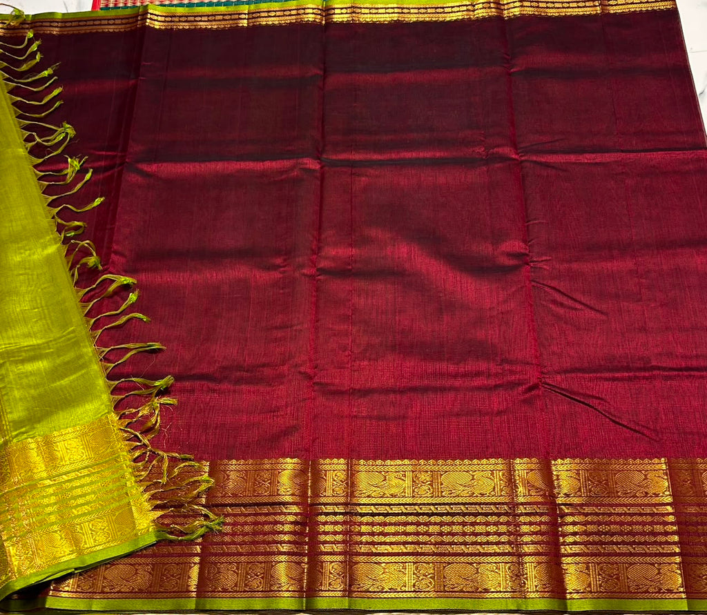 Handloom mangalagiri silk cotton saree - MS264
