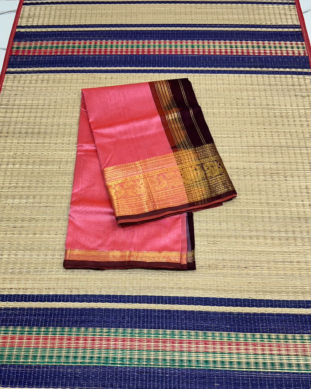 Handloom mangalagiri silk cotton saree - MS242