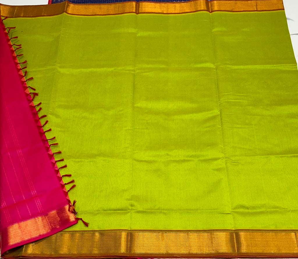 Handloom semi silk cotton saree - MS230