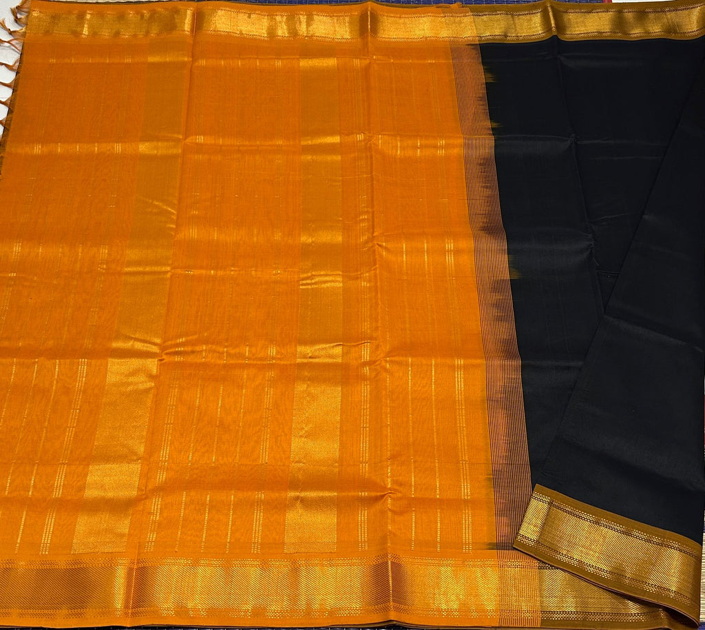 Handloom semi silk cotton saree - MS059