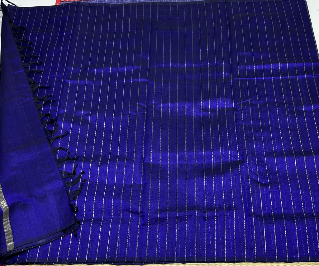 Handloom border less silk cotton saree - MS039