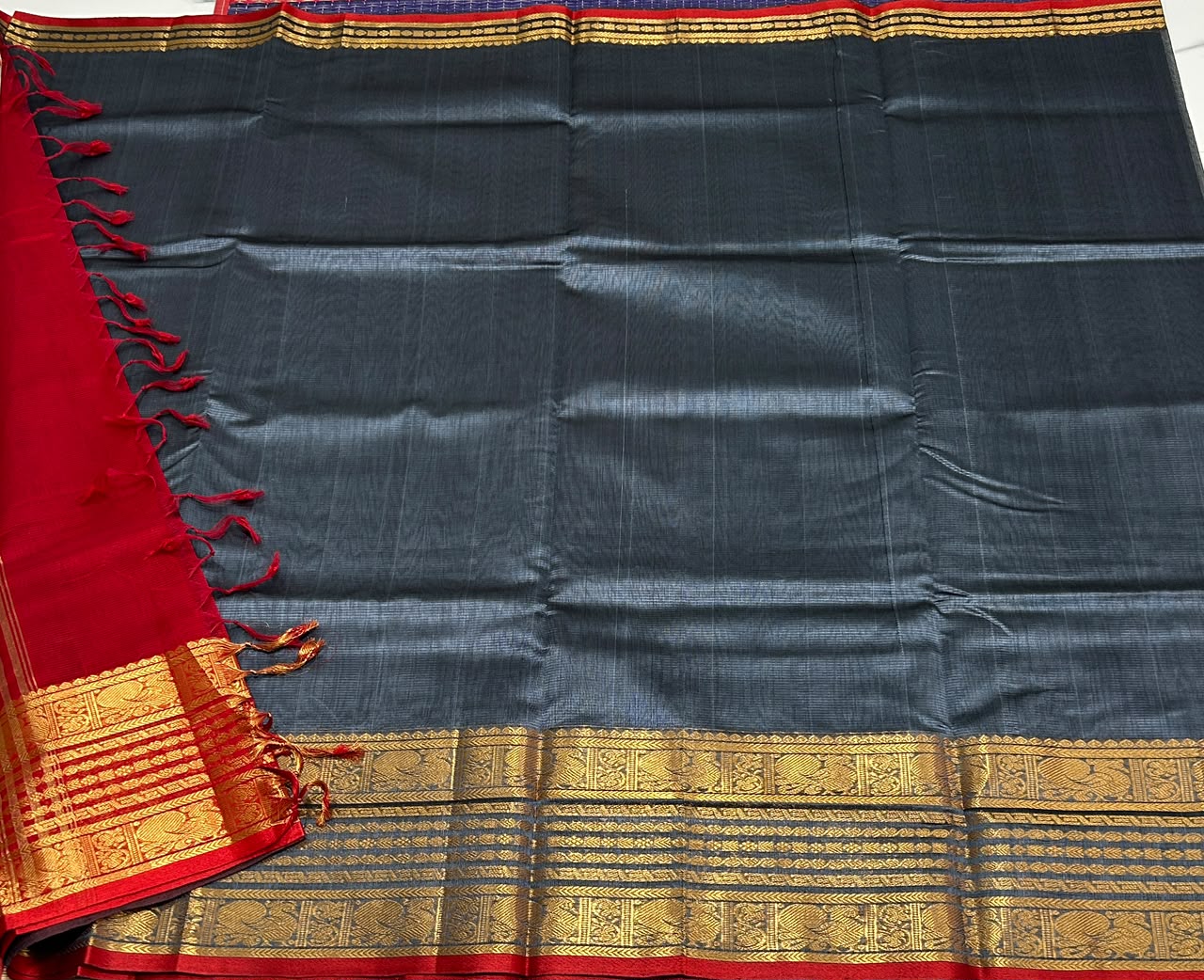 Handloom mangalagiri silk cotton saree - MS236