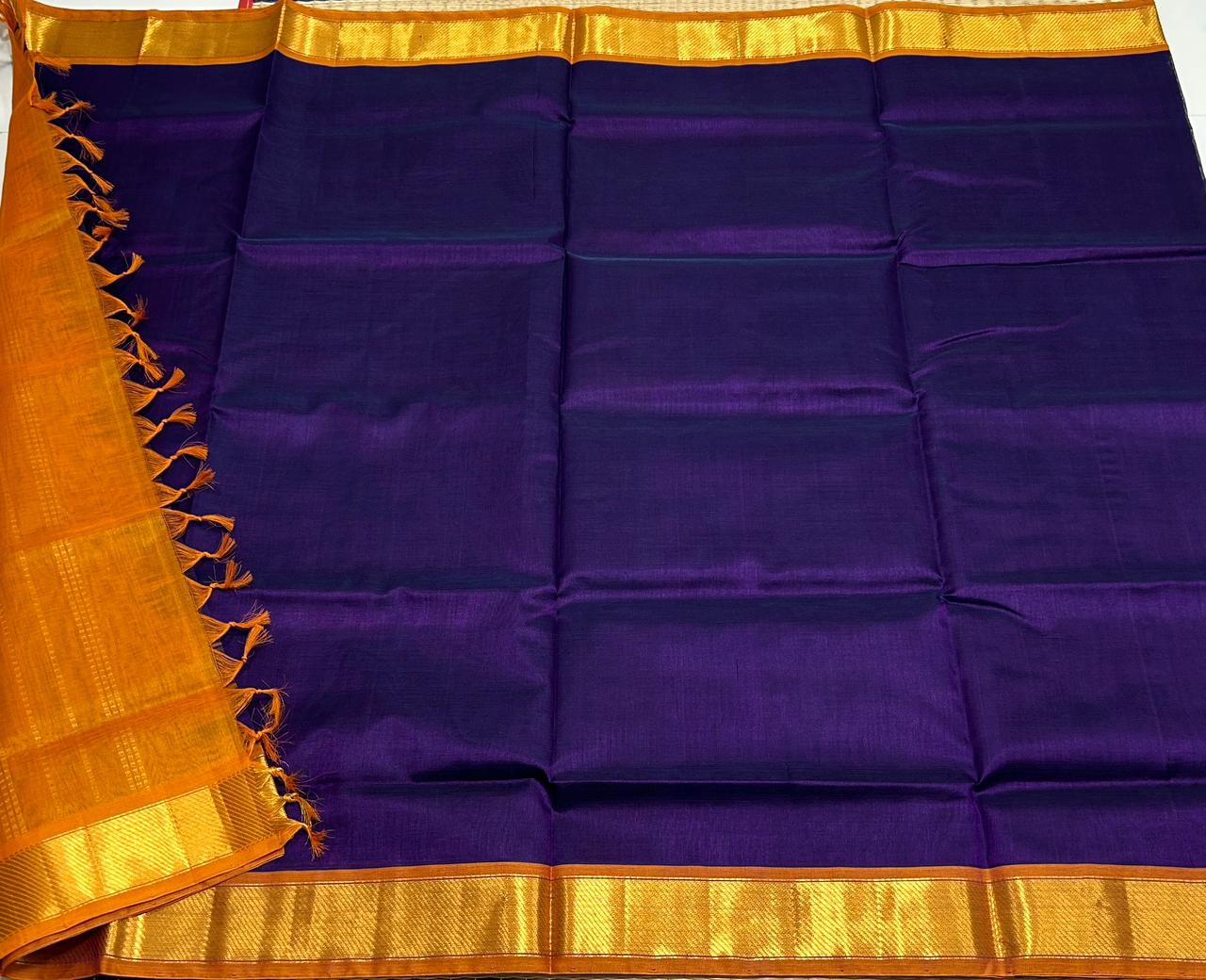 Handloom simple silk cotton saree - MS134