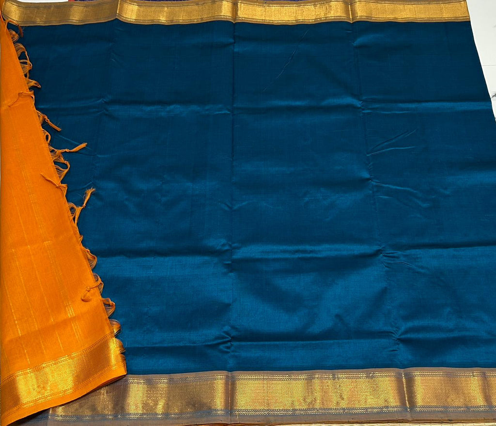 Handloom semi silk cotton saree - MS034